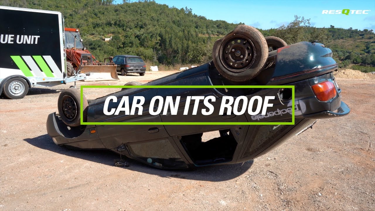 Car on its roof