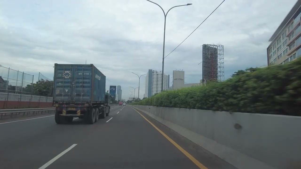 Senayan Central Jakarta to Karang Tengah Tangerang via Jakarta Inner City Toll to Jakarta-Merak Toll