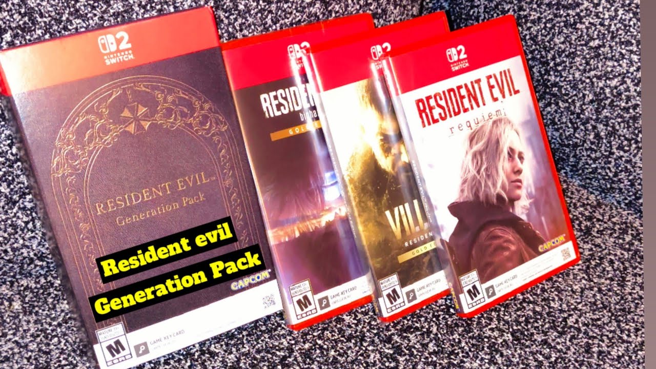 Распаковка набора Resident Evil Generation Pack | Requiem, Village и Biohazard (Nintendo Switch 2)