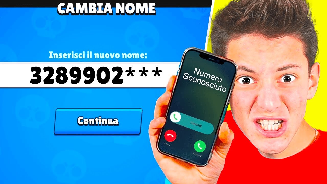 METTO IL NUMERO DI TELEFONO DEL MIO AMICO CAP SU BRAWL STARS!