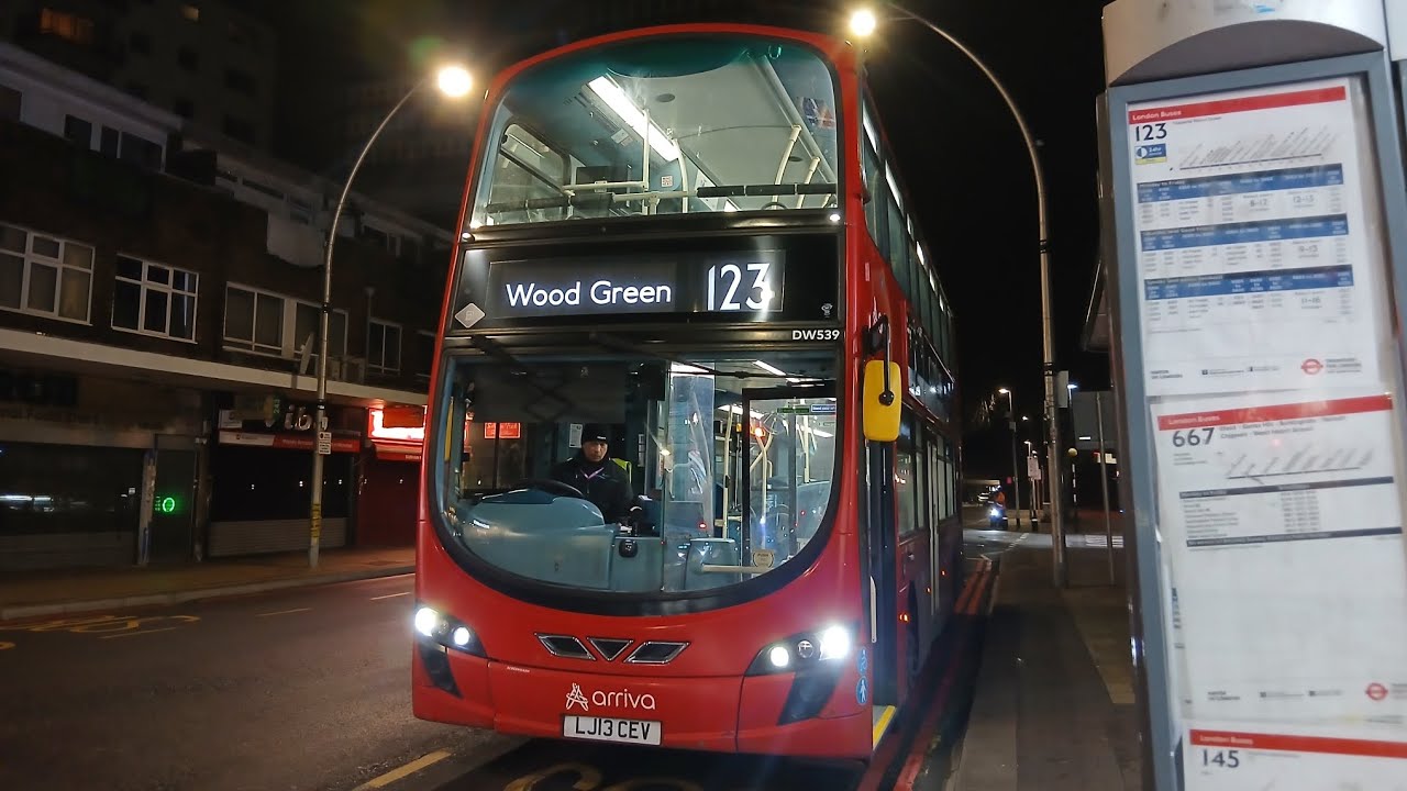 Journey on Route 123 towards Wood Green | DW539 | Last day | Part 2