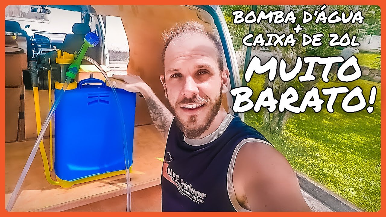 COMO VAMOS TOMAR BANHO NA VAN? Hidráulica completa do motorhome GASTANDO POUCO!