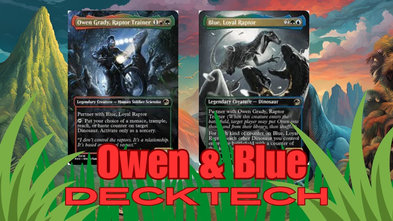 Owen Grady, Raptor Trainer & Blue, Loyal Raptor: Dino Counters Decktech