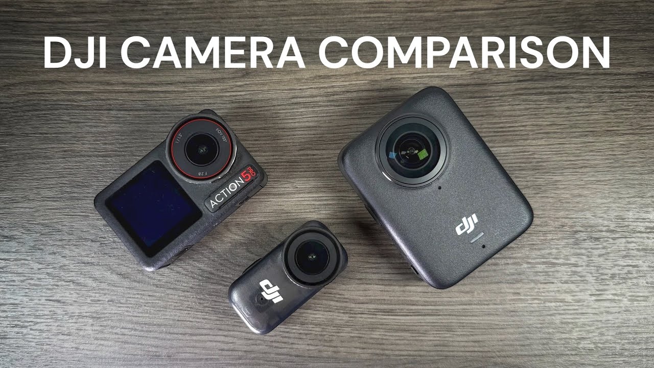 Сравнение камер DJI: DJI Nano, DJI Osmo Action 5 Pro и DJI Osmo 360