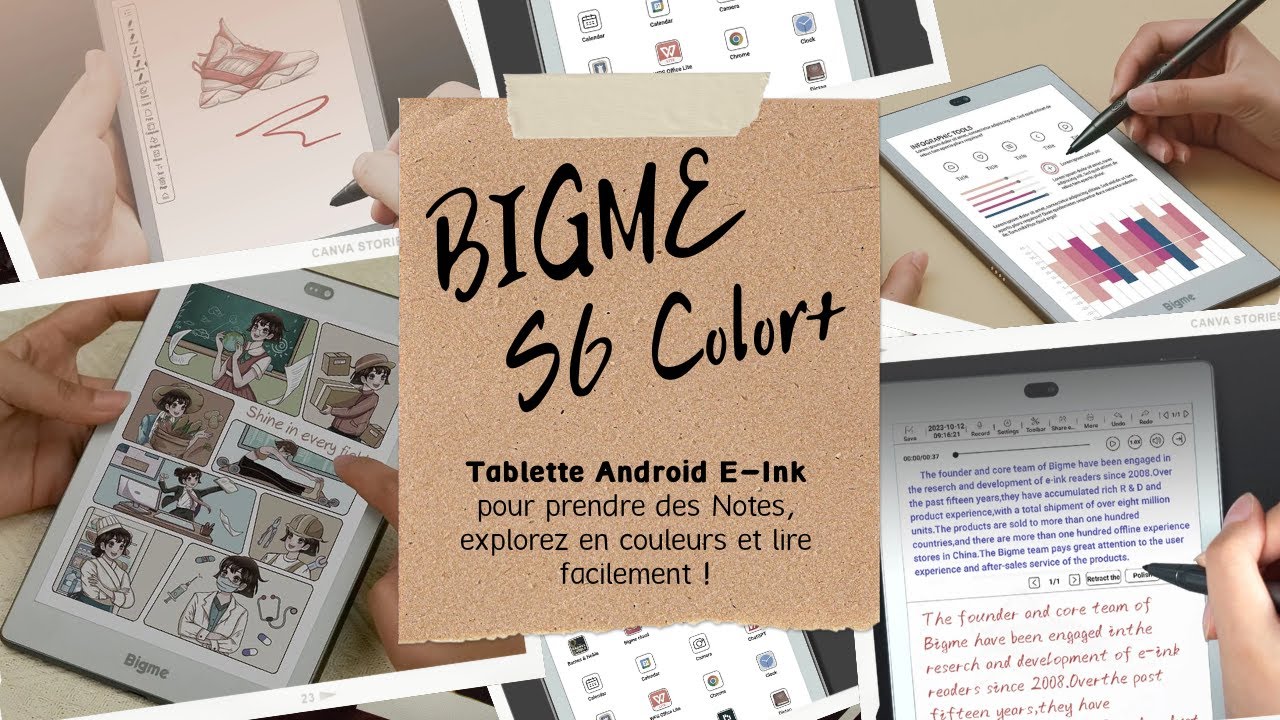 Test Tablette E-Ink BIGME S6 Color + : Prenez des Notes, Explorez en Couleurs et Lisez Facilement !