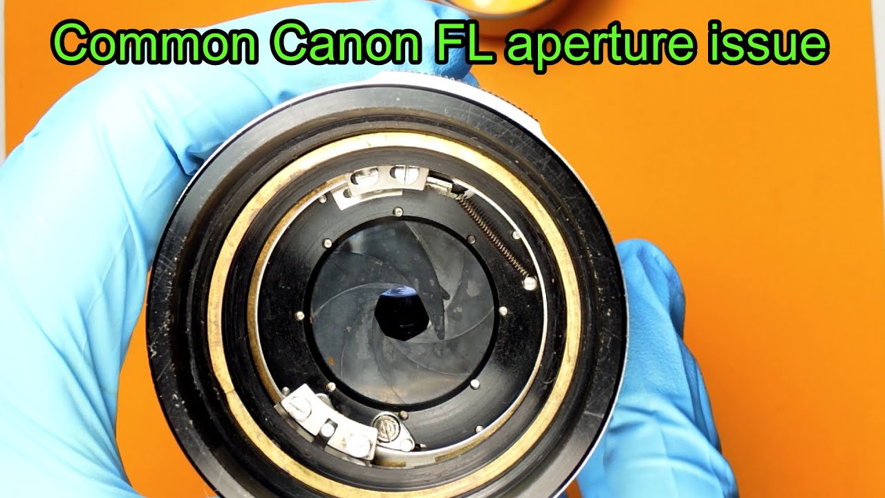 Repairing Canon FL 135mm F2.5 lens.