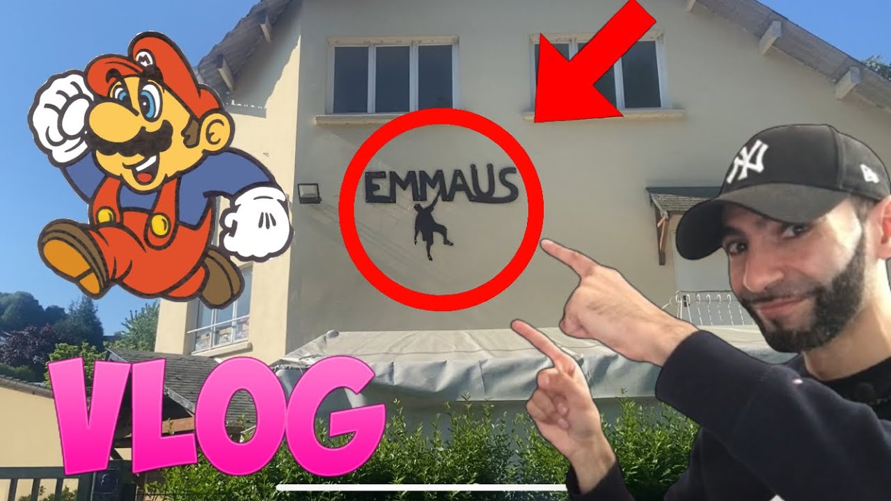 VLOG : Les gens courent !! EMMAUS organise une vente rétrogaming ! [ Jeux vidéo / Vide grenier ]