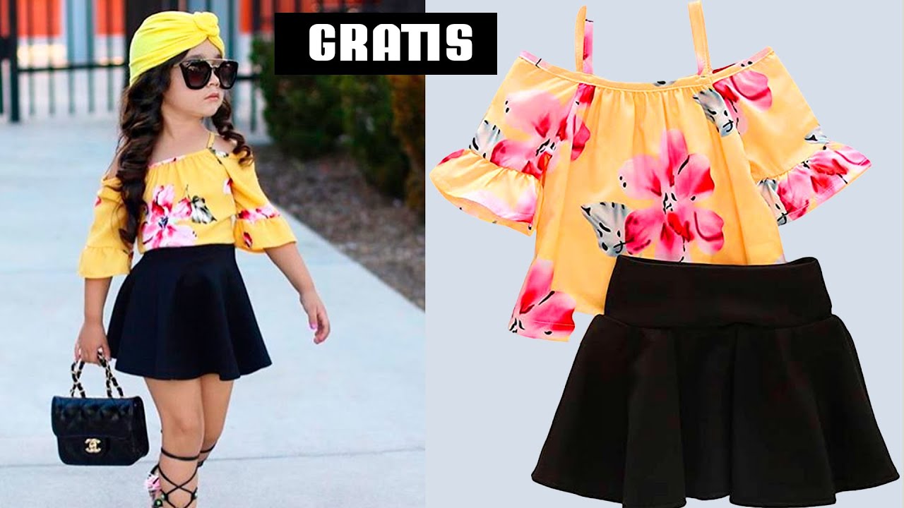 G-R-A-T-I-S CURSO cosmo hacer falda y blusa para niñas DIY