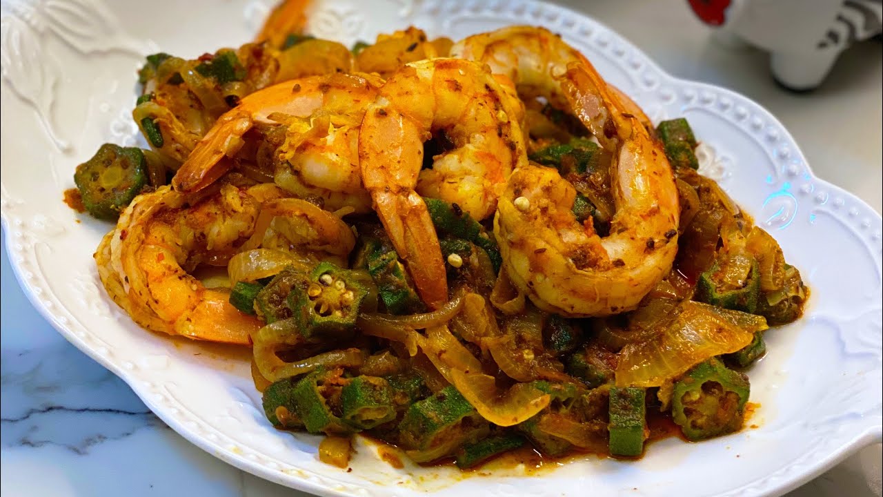 Easy to cook and delicious Sambal Prawns with Okra
