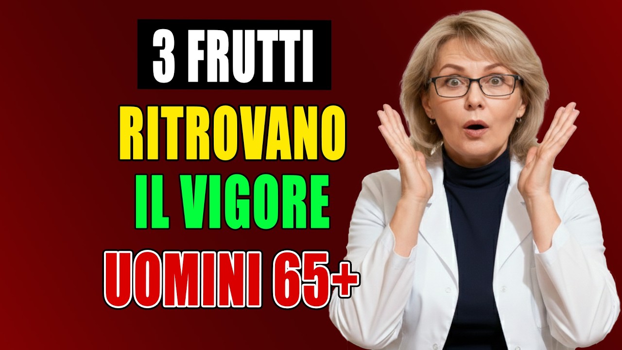 Uomini sopra i 60 anni: 3 frutti essenziali per energia, prestazioni e vitalità