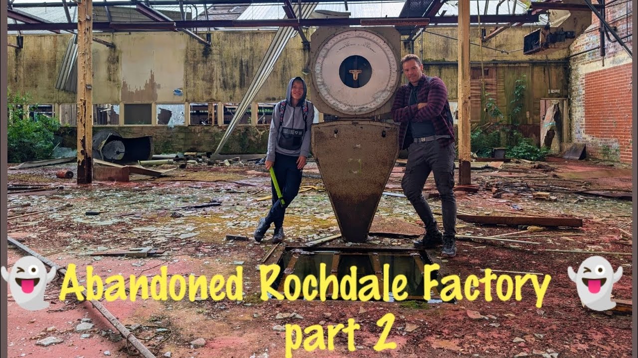 Father and Son Explore Abandoned Rochdale Factory Part 2 👻☠️.