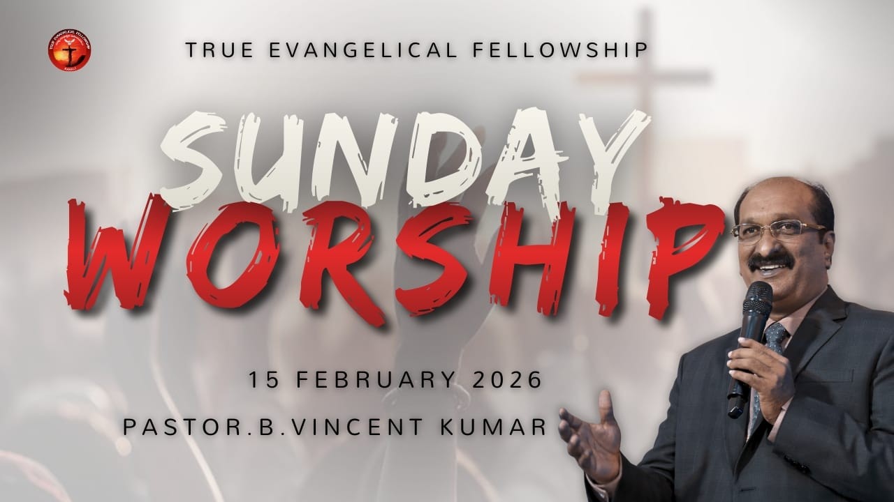 SUNDAY SERVICE || Feb-15-2026 || Live with  REV B Vincent Kumar  || TEF CHRUCH ||