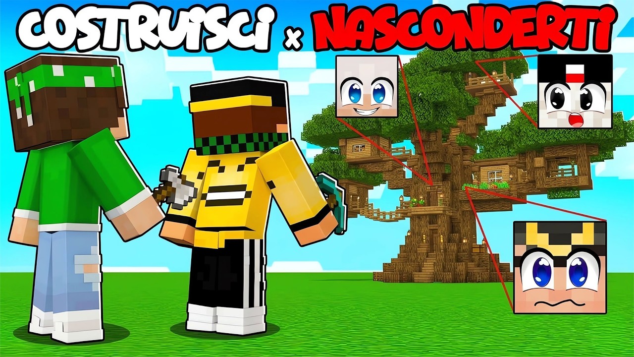 COSTRUISCI PER NASCONDERTI SU MINECRAFT [Nascondino]