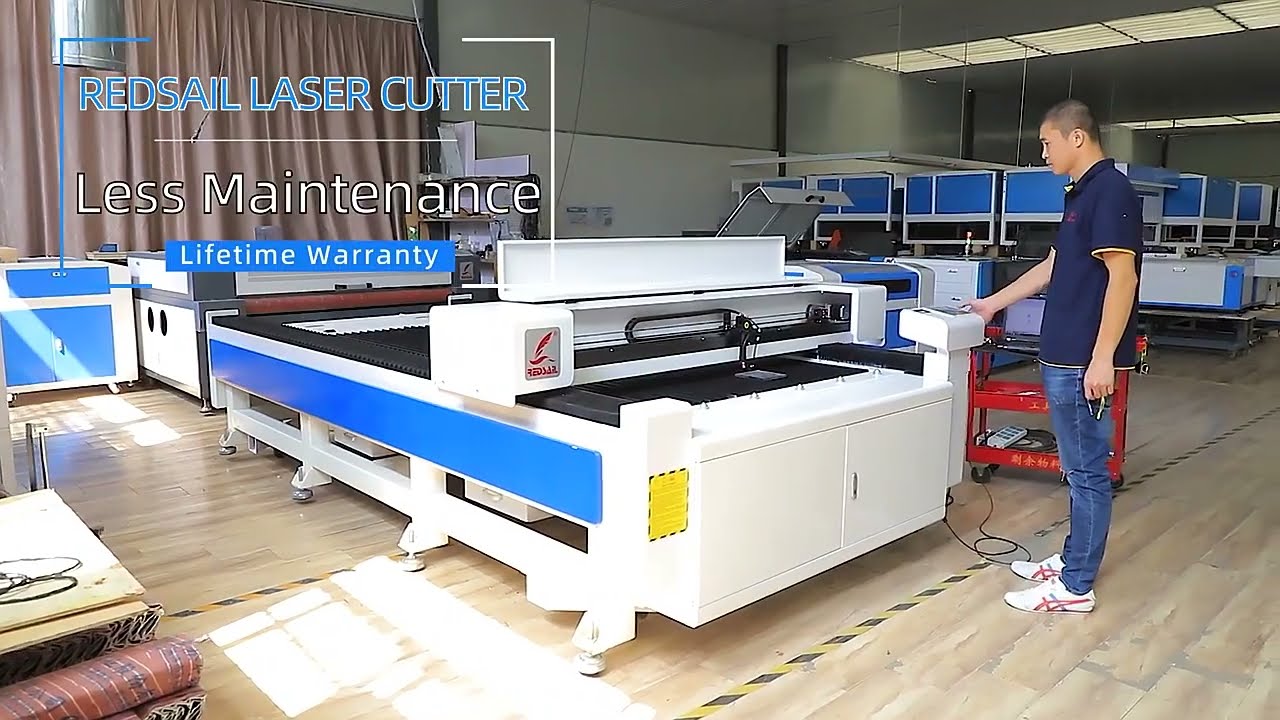 Laser Cutting Machine - Redsail large format / high power / high quality CM1325