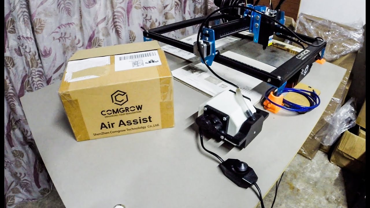 Bomba de Ar compressor Air Assist vale a pena para laser Diodo Comgrow Z1 10W?
