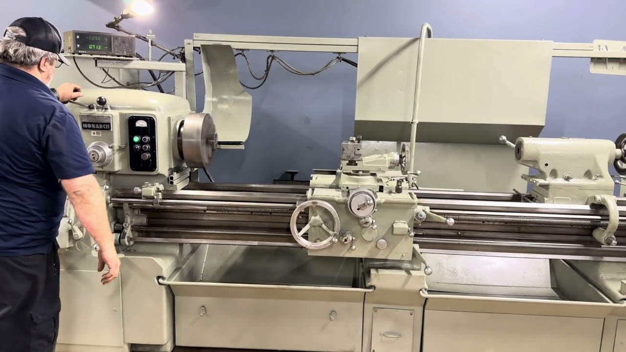 Monarch 20”x80” Engine Lathe with Taper Turning Attachment & DRO