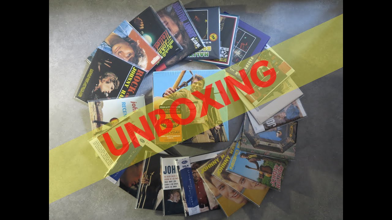 Johnny Hallyday collections - Unboxing coffret Mercury 20 albums étrangers