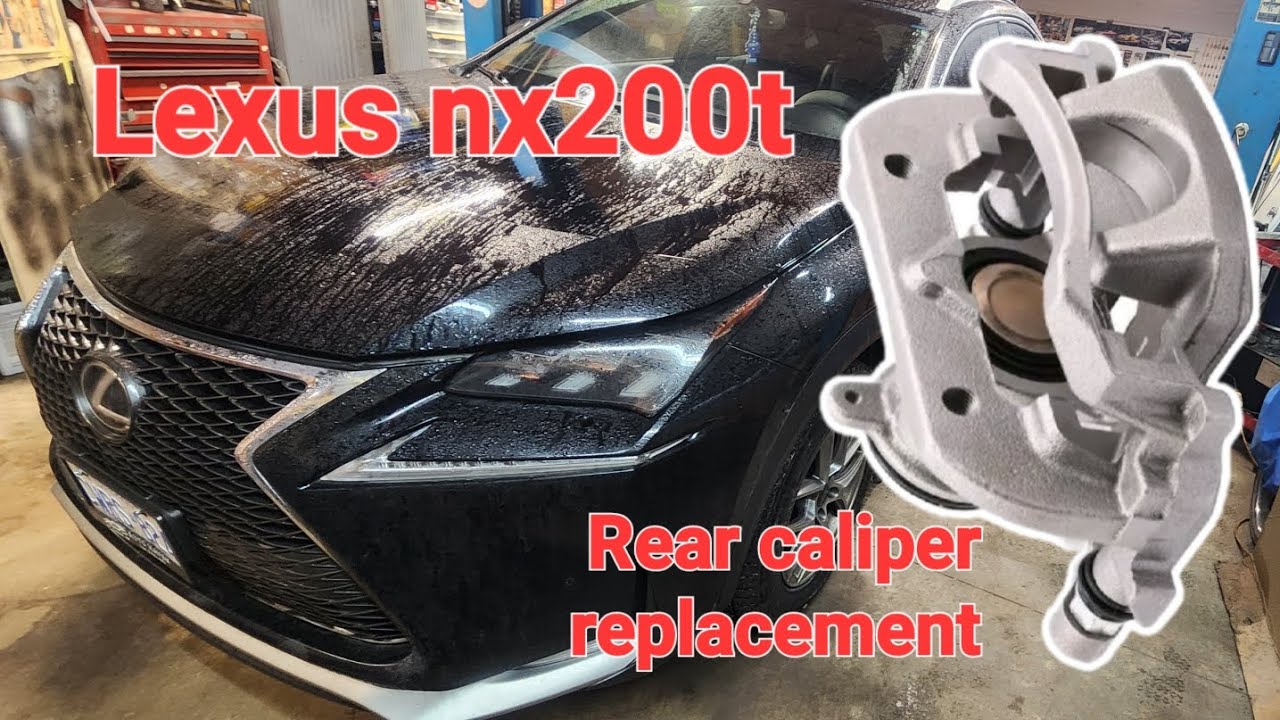Как снять и заменить задний тормозной суппорт на Lexus NX200T