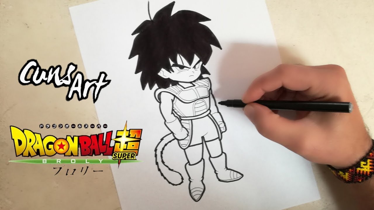 COMO DIBUJAR A BROLY NIÑO | DRAGON BALL SUPER BROLY | how to draw broly boy