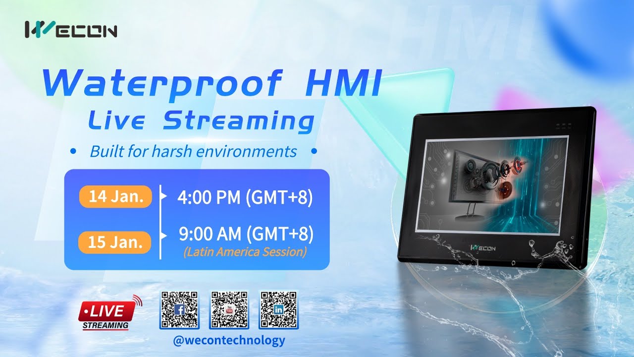 🔥 New Waterproof HMI – First Live with WECON!