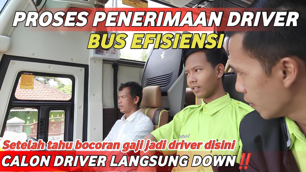DIKASIH TAU GAJINYA SOPIR BUS LANGSUNG LEMES ‼️RANGKAIAN TEST DRIVER BUS TAHAP AKHIR #melamarkerja