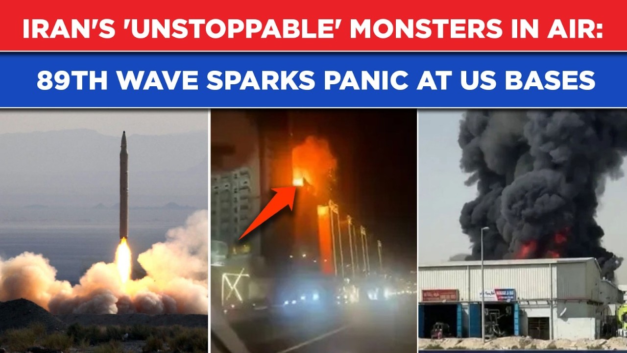 Iran War: IRGC's Monster Missiles In Air As 80th Wave Of Attack Launched| Israel, US Bases On Edge