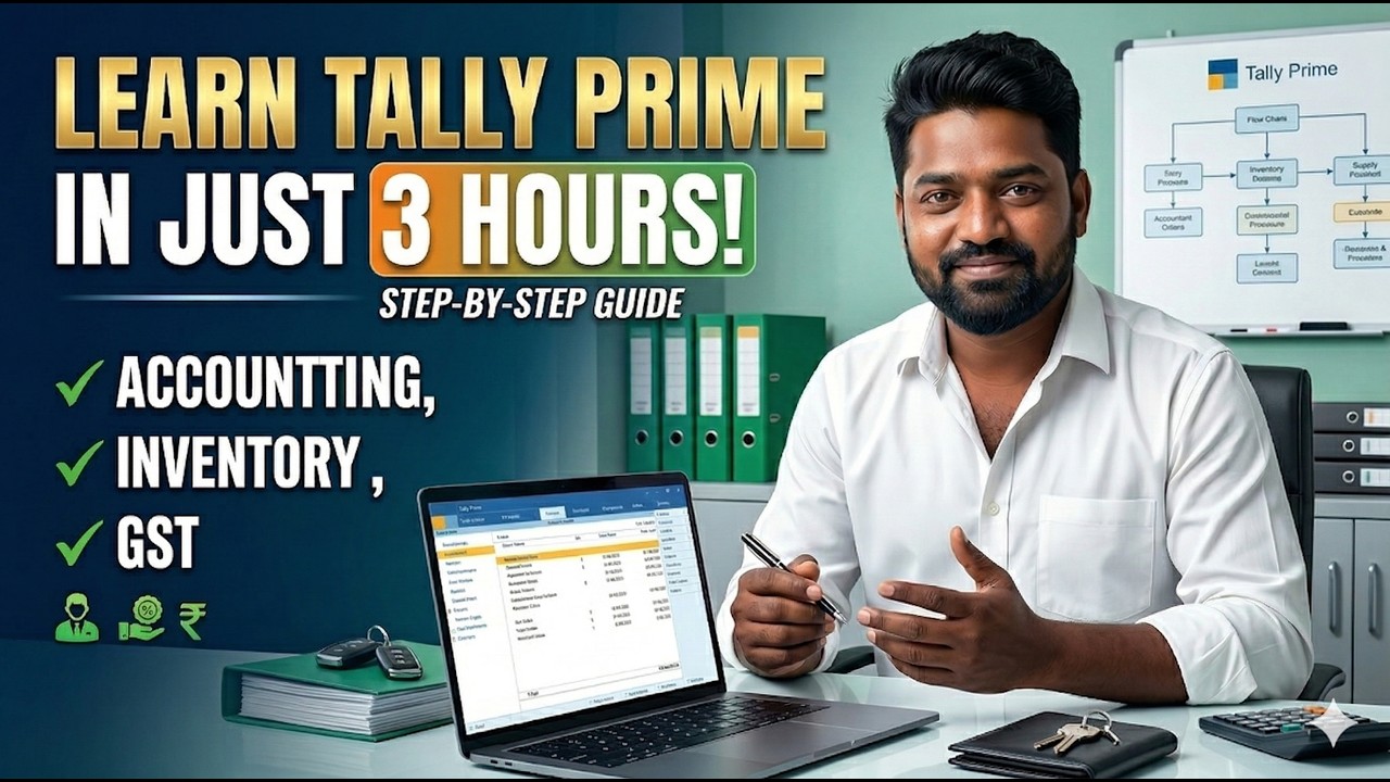 TallyPrime Full Course in Telugu (2026) - Learn Tally from Scratch to Advanced