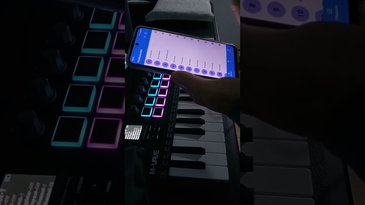 M-Vave SMK 37 Pro + FluidSynth Midi (Android)