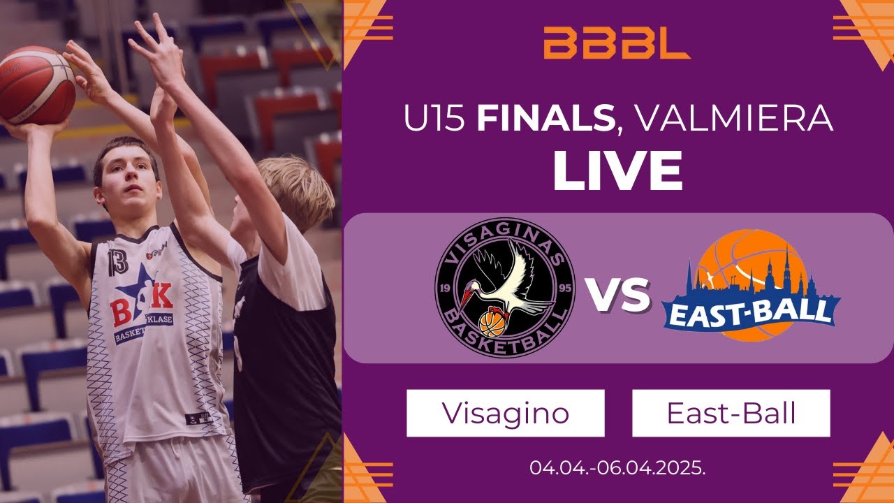 Visagino KM 2010 vs East-Ball 2010 | BBBL Boys U15 Final Stage | 15-16 places