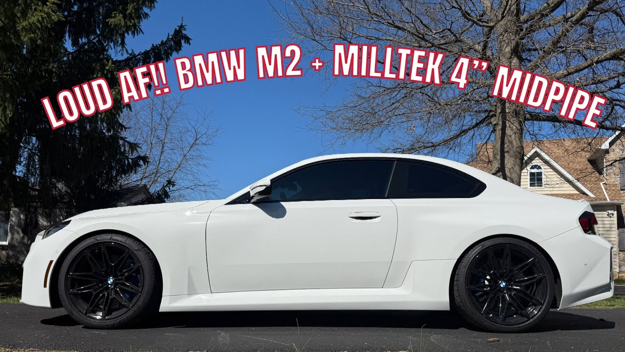 2024 BMW M2 Milltek 4” Single Midpipe – Exhaust Sound Test!
