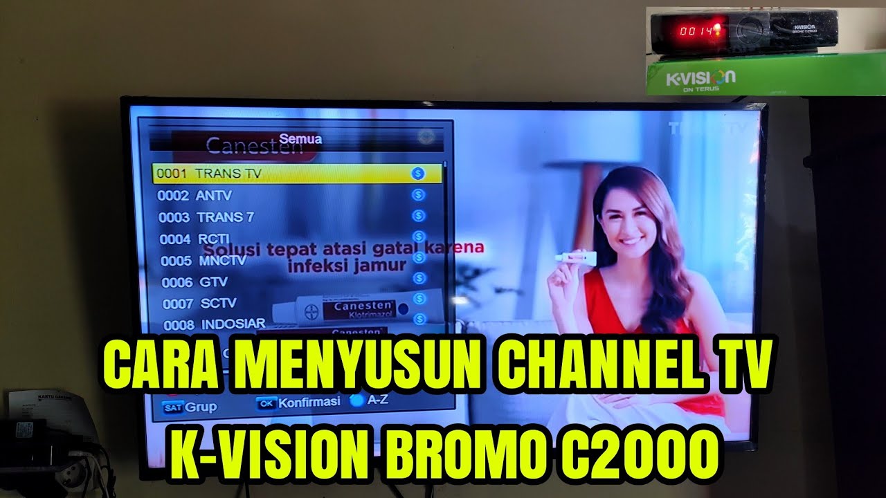 CARA MENYUSUN CHANEL TV K-VISION BROMO C2000