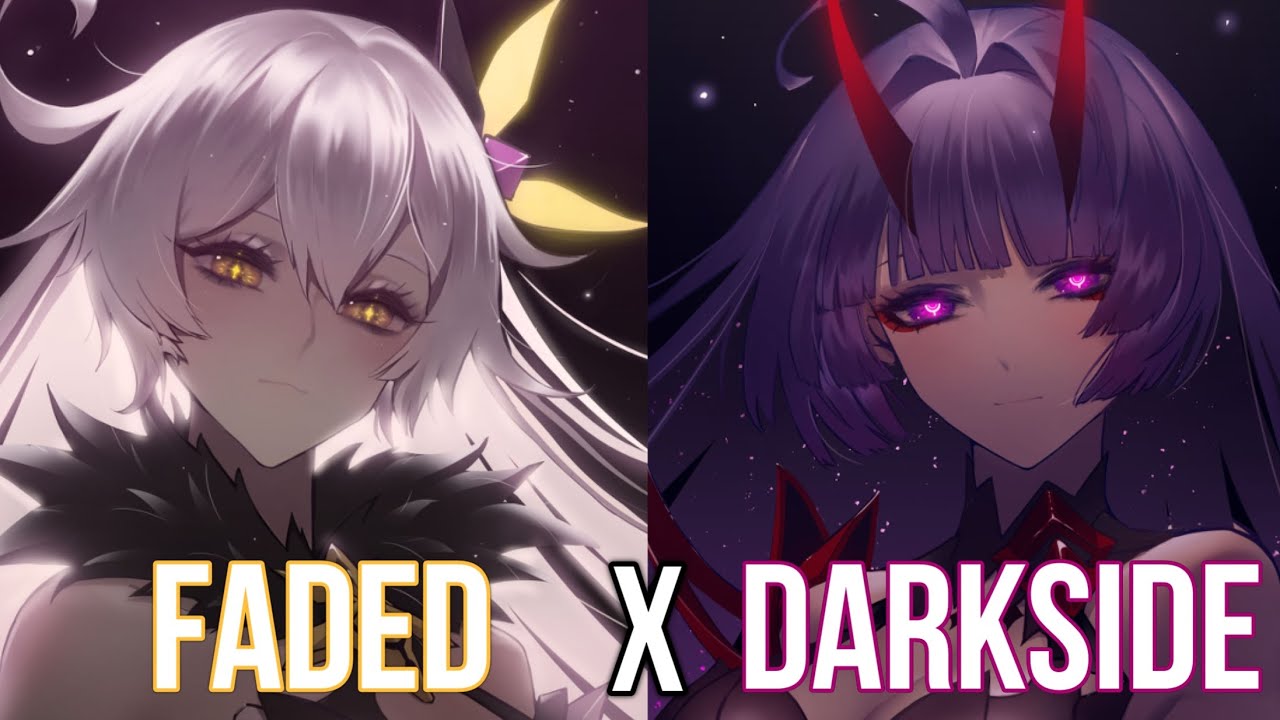 「Nightcore」→ Faded x Darkside (Switching Vocals) - (Lyrics) ♪