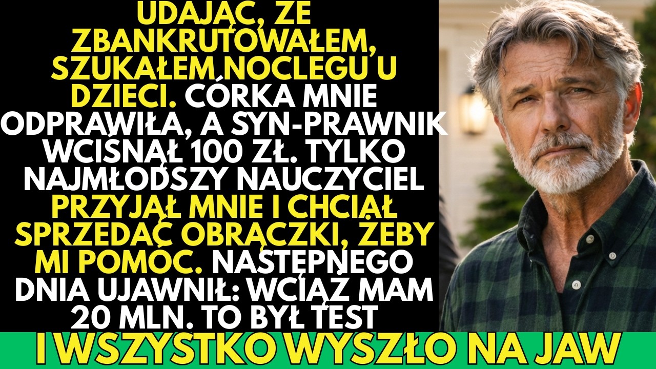 UDAWAŁEM, że straciłem wszystko. Tylko mój najmłodszy syn, skromny nauczyciel, mi POMÓGŁ