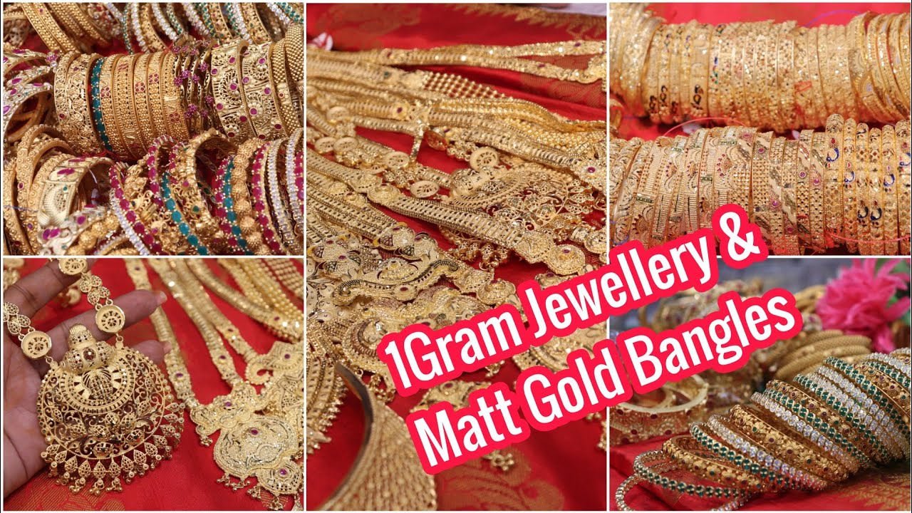 1Gram Jewellery|Matt Bangles Aaram Necklace Collections with price