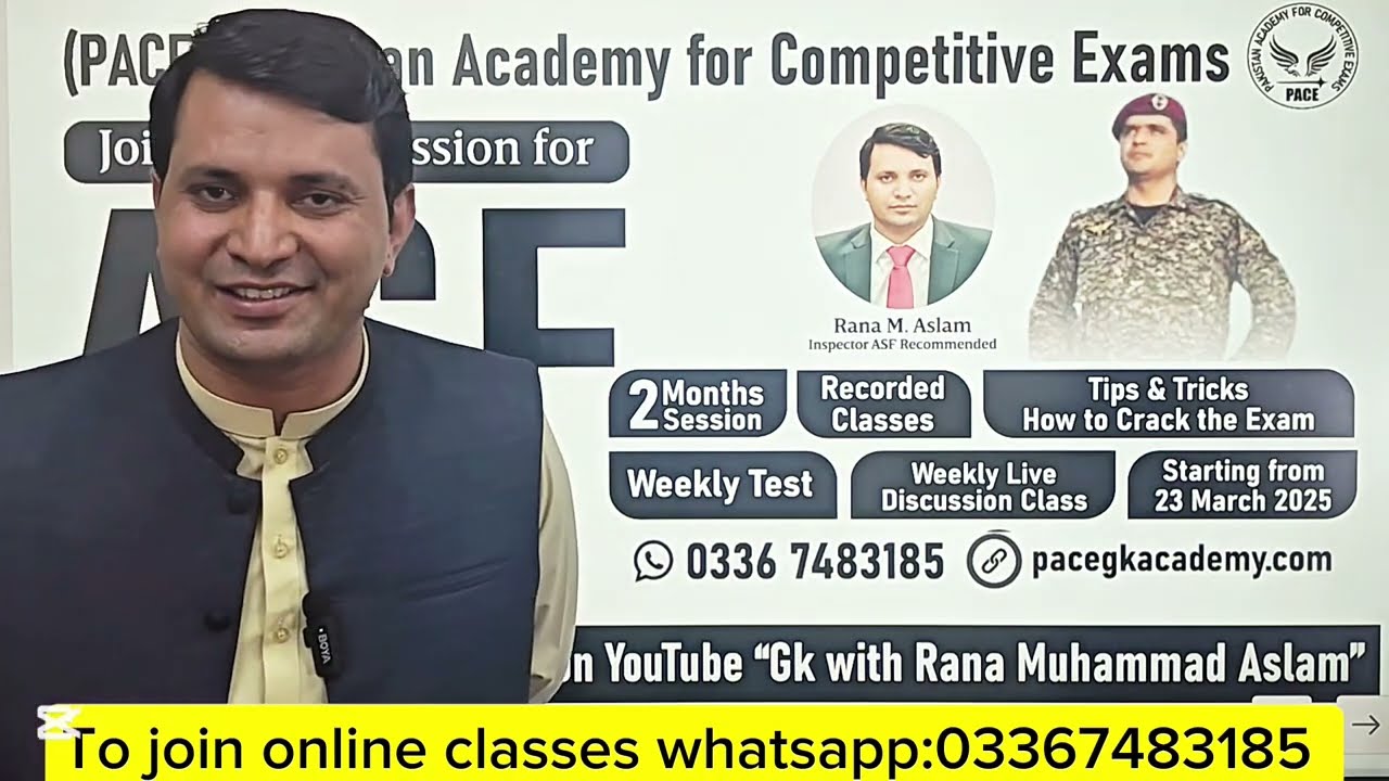 Inspector ASF Complete Session Details |ASF Inspector Syllabus 2025 | ASF Inspector Preparation Plan