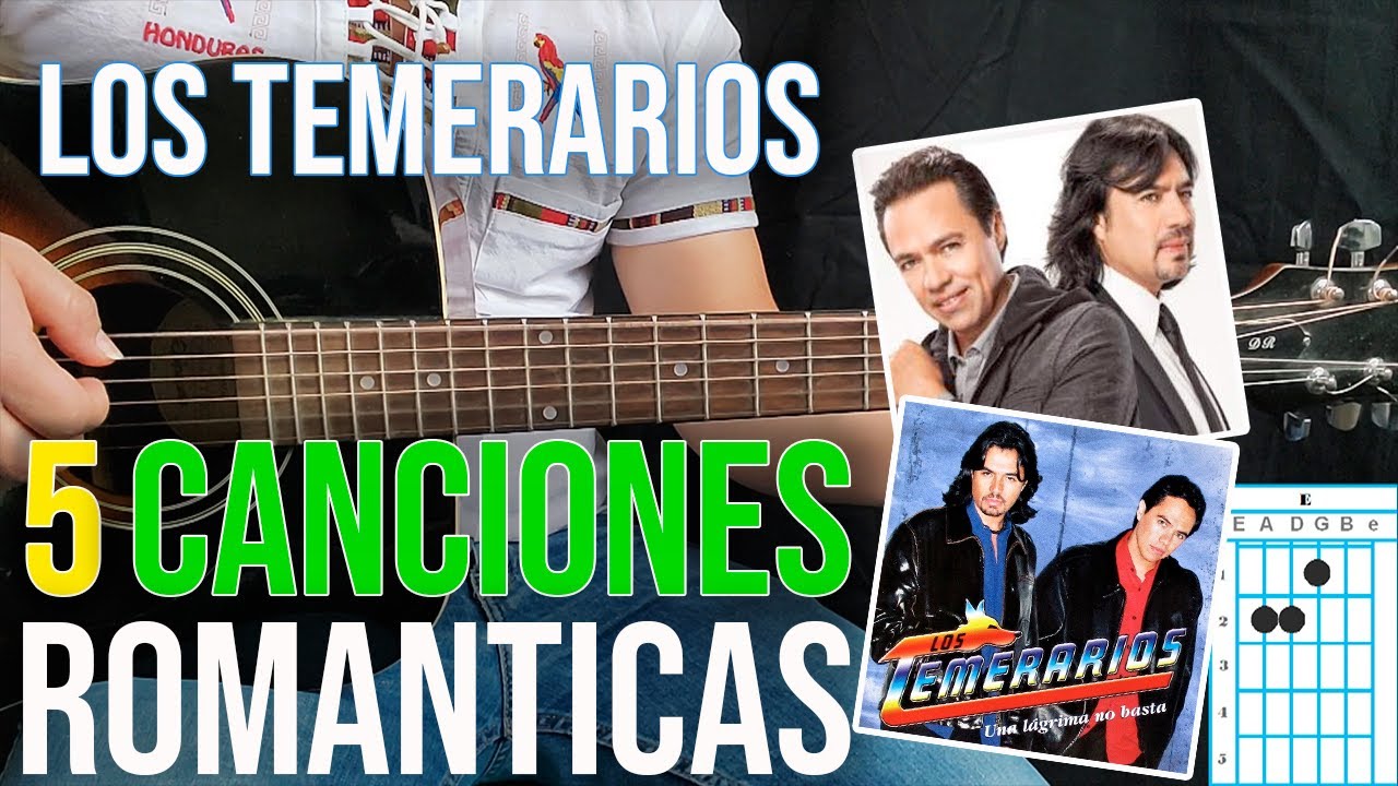 5 Canciones Romanticas de Los Temerarios (Super Faciles)