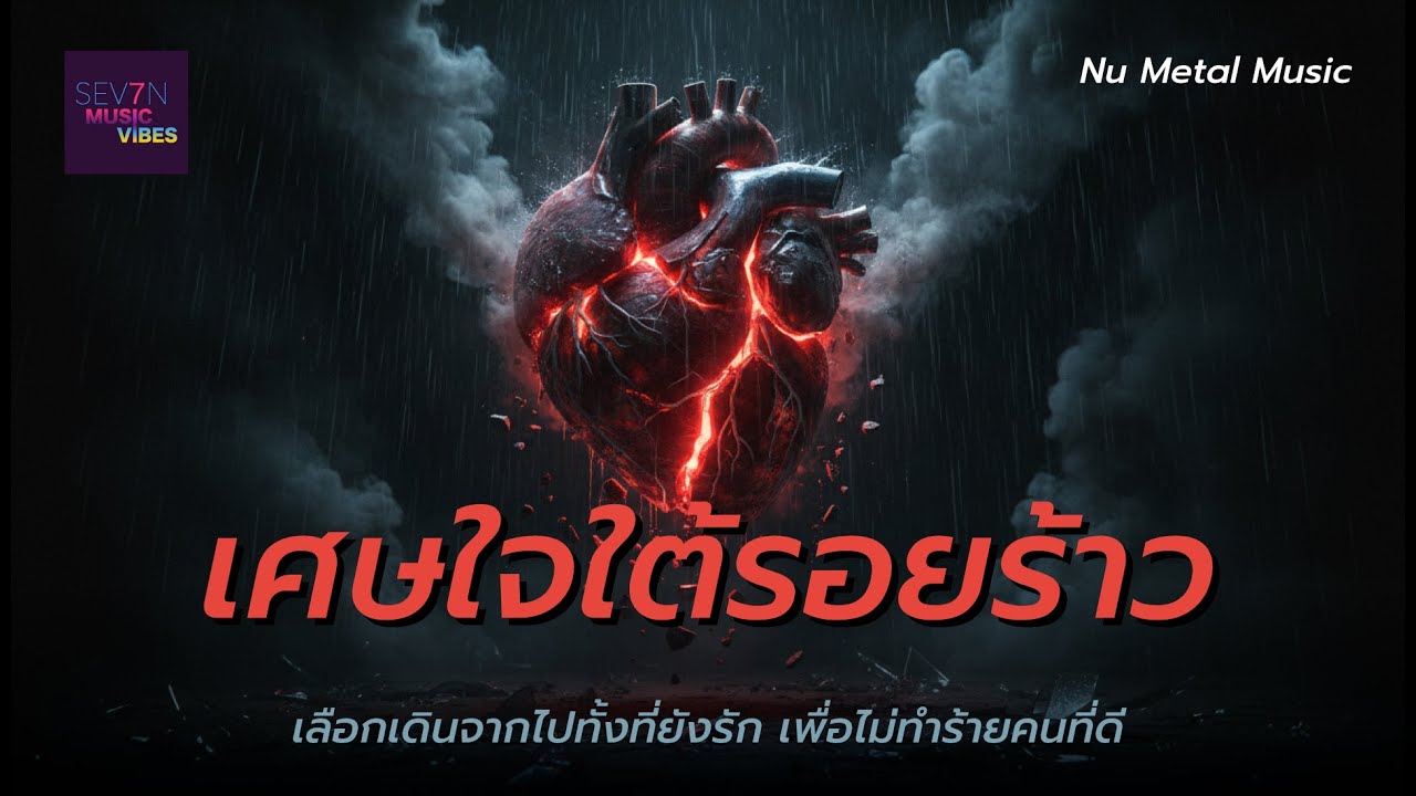 เศษใจใต้รอยร้าว 🤘 🎸 เพลงร็อค Nu Metal 💥 เลือกเดินจากไปทั้งที่ยังรัก เพื่อไม่ทำร้ายคนที่ดี