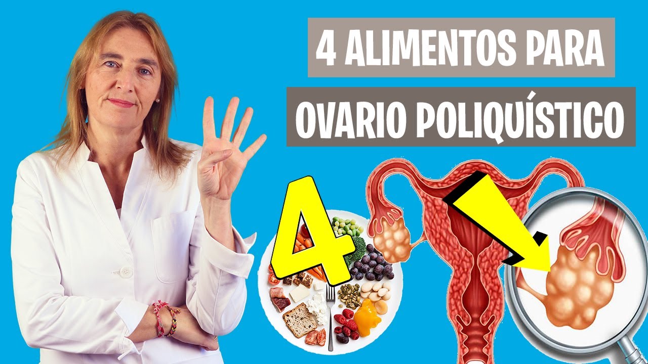 4 ALIMENTOS BÁSICOS con SÍNDROME OVARIO POLIQUÍSTICO | Tratamiento dietético SOP | Nutrición clínica