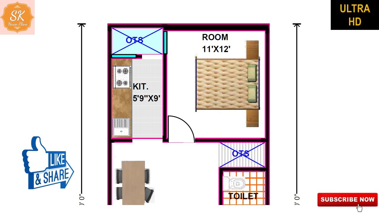 HOUSE PLAN 18 * 40 II 720 SQFT HOUSE PLAN II 18 X 40 GHAR KA NAKSHA || 80 SQ.YDS HOUSE PLAN