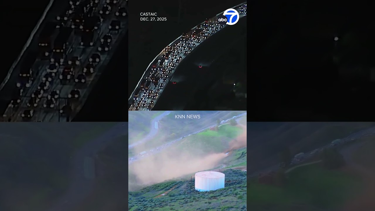 Traffic grows on busy LA-area freeway after major gas leak