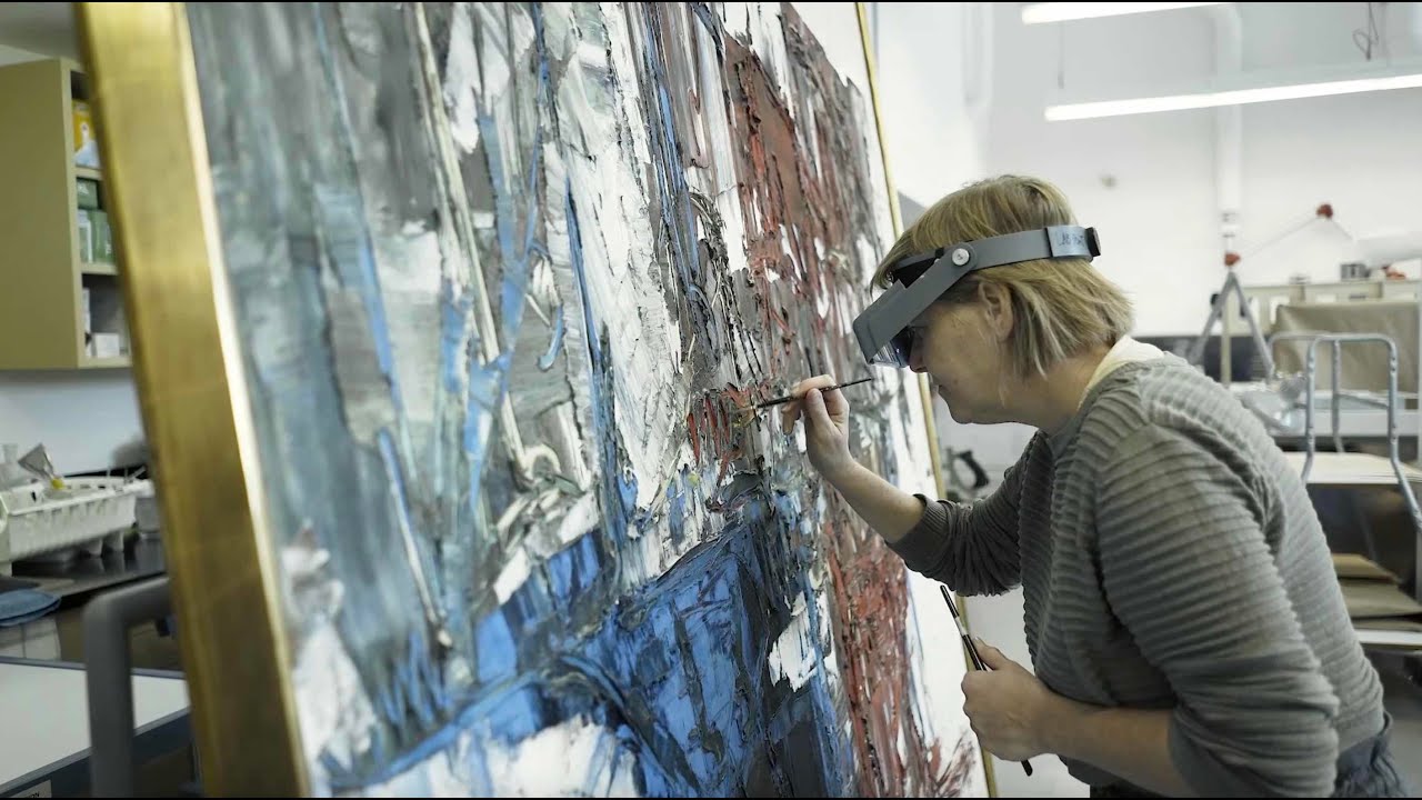 L'art de restaurer un Riopelle | The art of restoring a Riopelle