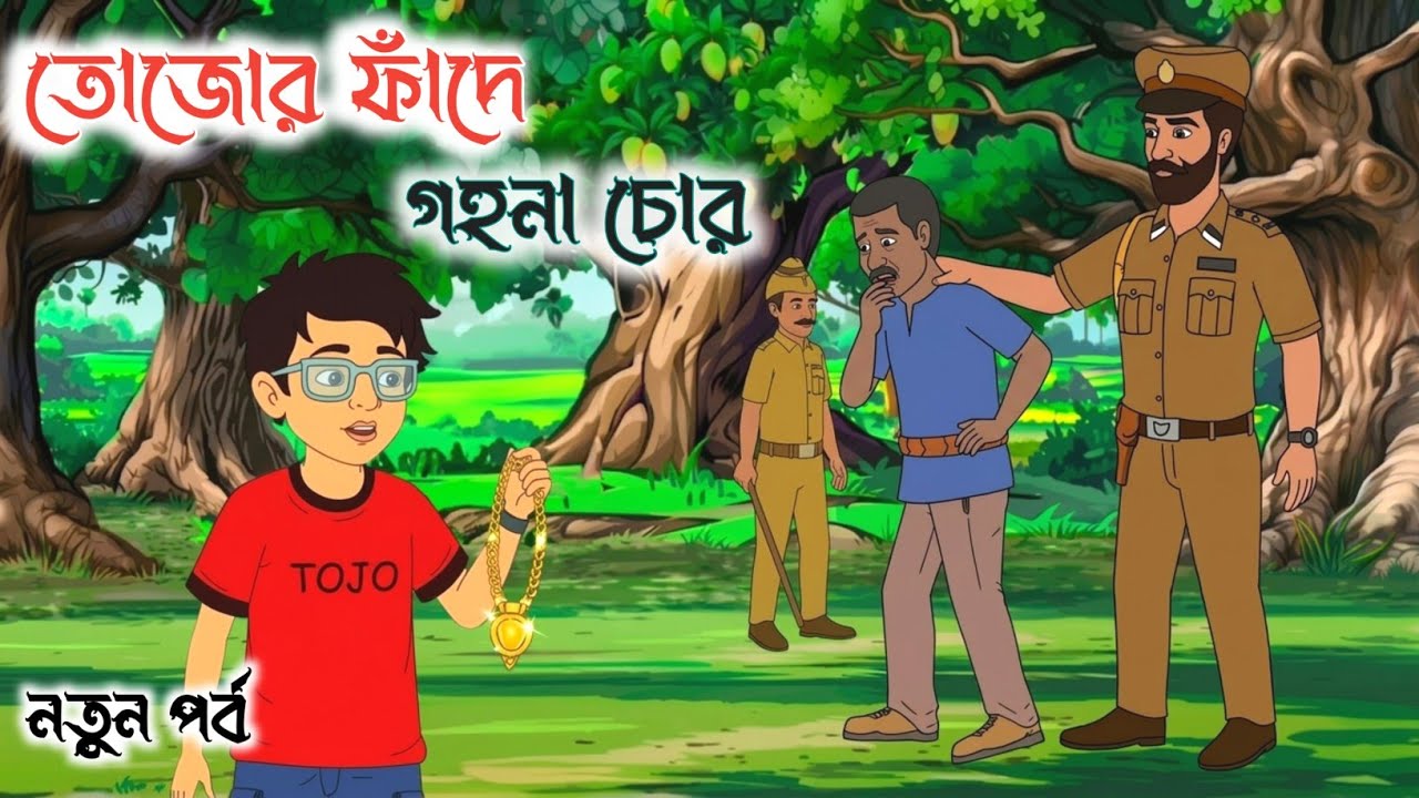  তোজোর ফাঁদে গয়না চোর,নতুন পর্ব |চোর ধরল বুদ্ধিমান তোজো|Tojo Detective Cartoon |Bengali Fairy Tales 