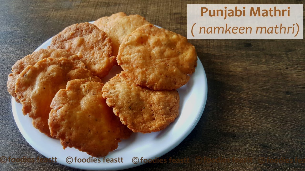 Punjabi Namkeen Mathri Recipe / diwali namkeen / easy tea time snack