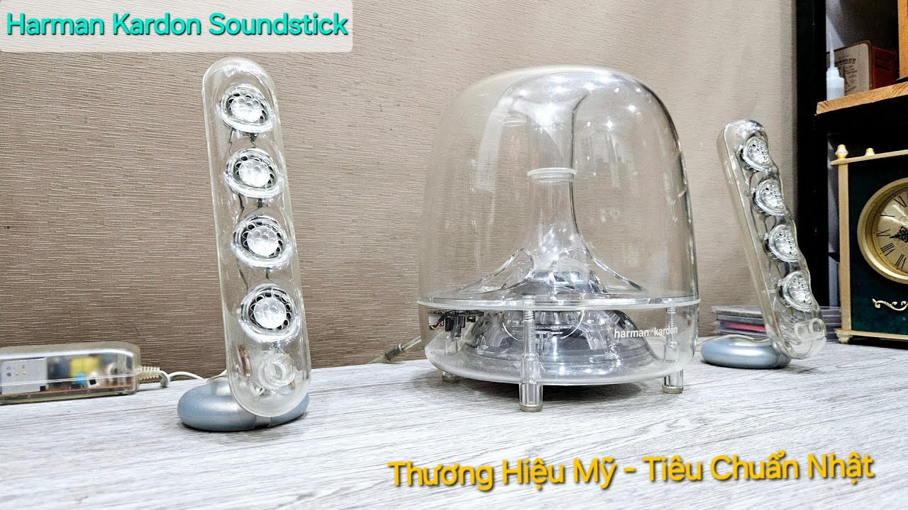 Hàng Mỹ - Công Nhật🌟Loa Vi Tính 2.1 HARMAN KARDON SOUNDSTICK Cực Hiếm (Vũ 0908804711)
