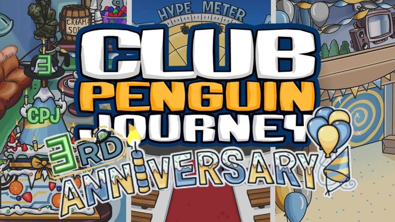 🎈 3RD ANNIVERSARY PARTY WALKTHROUGH + ALL TRIVIA ANSWERS 🎉 - Club Penguin Journey