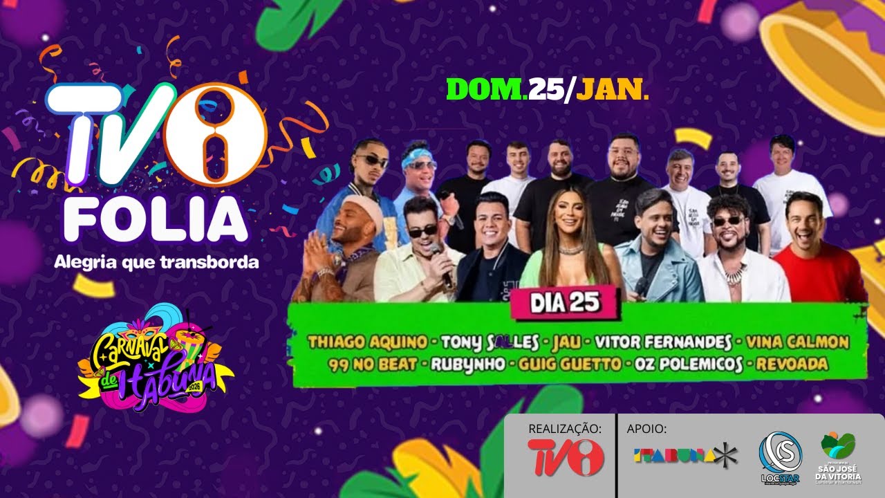 4° Dia #TVIFolia | Carnaval de Itabuna | 25/01/2026