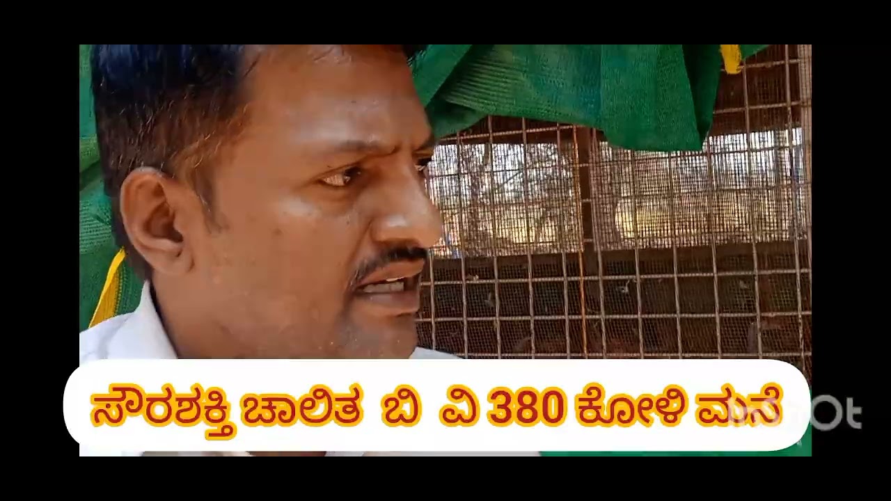 ಸೌರಶಕ್ತಿ ಚಾಲಿತ ಬಿ ವಿ 380 ಕೋಳಿ ಸಾಕಾಣಿಕೆ ಮನೆ