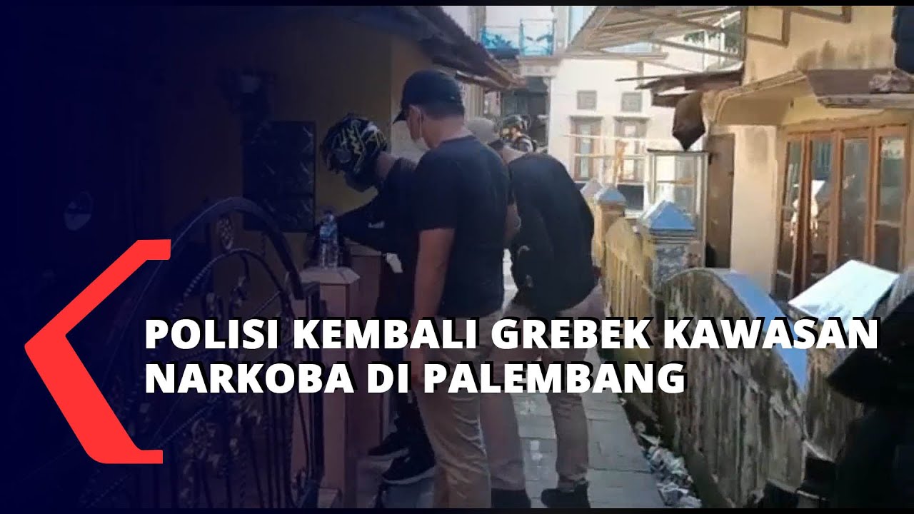 Polisi Kembali Grebek Kawasan Narkoba Di Palembang