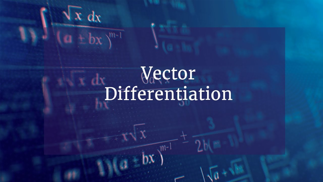Vector differentiation