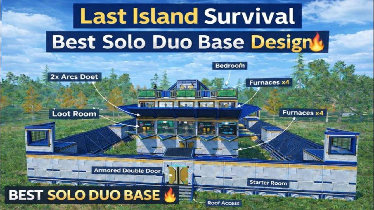 SOLO DUO BASE DESIGN 😱 | LAST ISLAND SURVIVAL